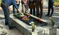 کیهان کلهر بر مزار استاد لطفی +عکس