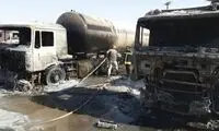 ۲ کامیون در خراسان رضوی آتش گرفت