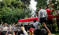 عکس: تشییع پیکر آتش نشان فداکار