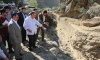 عکس: مسجدجامعی در مناطق سیل‌ زده