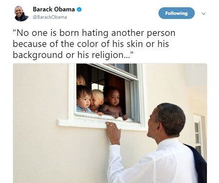توییت باراک اوباما، رکورد لایک در توییتر را شکست!