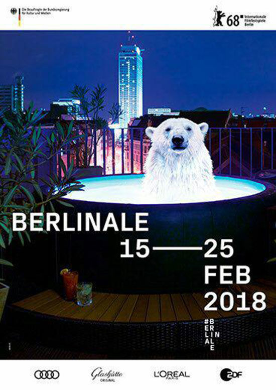 خرس قطبی در جکوزی؛ پوستر جشنواره برلین