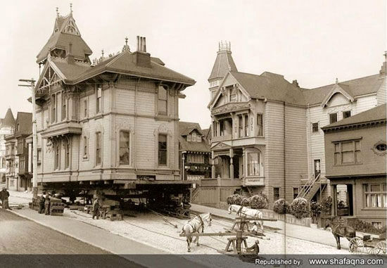 جابجایی ساختمان در سانفرانسیسکو 1906