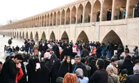 شور و نشاط اصفهانی‌ها در کنار زاینده رود