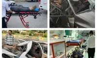 تصادف زنجیره‌ای با ۳فوتی در جاده قم - تهران