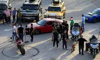رقص و پایکوبی جوانان عراقی در استادیوم بغداد