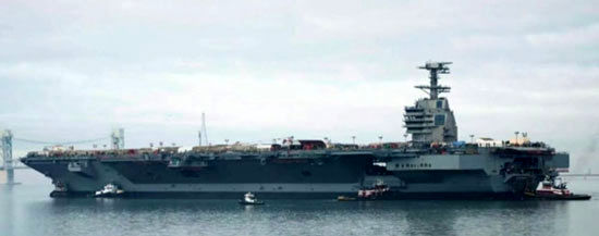 ناو هواپیمابر 13 میلیارد دلاری USS Gerald Ford