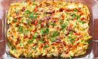 طرز تهیه پاستای چیکن آلفردو در فر