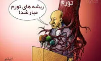 کاریکاتور: تورم، دولت را مهار کرد!