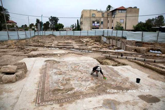 کشف موزائیک باستانی در فلسطین اشغالی