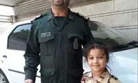 یکی از شهدای امروز حادثه اهواز در کنار فرزندش