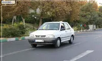 ویدئو عجیب از حرکت خرچنگی یک پراید در جاده