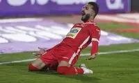 مهاجم پرسپولیس راهی بیمارستان شد