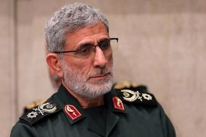 سردار قاآنی در مراسم چهلمین روز شهادت سردار سلامی
