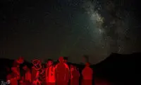 پدیده زیبای مقارنه در آسمان یزد