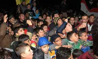 اولین تصاویر از شادی مردم حلب