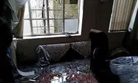 خسارت وارد شده به خانه‌‌ای در نزدیکی حادثه چابهار