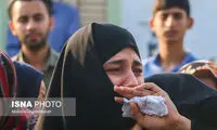 مراسم تشییع پیکر دانش آموزان هرمزگانی