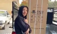 ویدئوی جدید از زن مستمری‌بگیری که آرزوی یخچال داشت