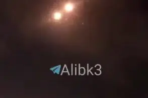 تصویری از موشک‌های بارشی ایران در آسمان تل‌آویو