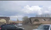 حمله هوایی به پل راه آهن روستای امین‌آباد زنجان 