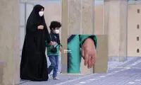 حضور آرتین در دیدار رهبری با خانواده حادثه شاهچراغ 