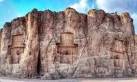 قدیمی‌ترین عکس مقبره داریوش در نقش رستم 