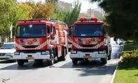 نجات مسئولین در ارتفاعات تهران توسط آتش نشانی