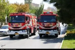 نجات مسئولین در ارتفاعات تهران توسط آتش نشانی