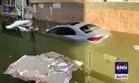 شناور شدن خودروها در ترکیه، بر اثر بالا آمدن آب!
