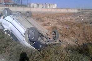 واژگونیِ فاجعه‌بار یک خودرو پراید در حسن‌رود 