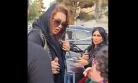 رفتار متفاوت نسرین مقانلو در ختم اکبر عبدی جلب توجه کرد