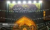 تصاویر شب عید مبعث در حرم امام رضا(ع)