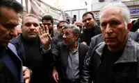 تصاویری از مراسم ختم خواهر احمدی‌نژاد در نارمک
