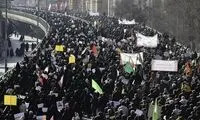 عجیب‌ترین قابی که از راهپیمایی امروز منتشر شد