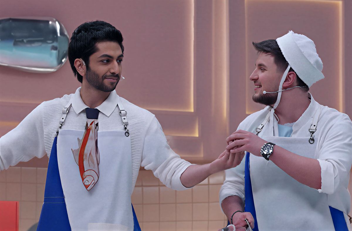 ناز و عشوه ایرج ملکی در نقش یک دختر برای دارا حیایی