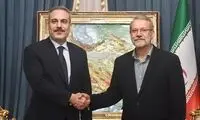 لاریجانی خطاب به وزیر خارجه ترکیه: ایران خانه شماست