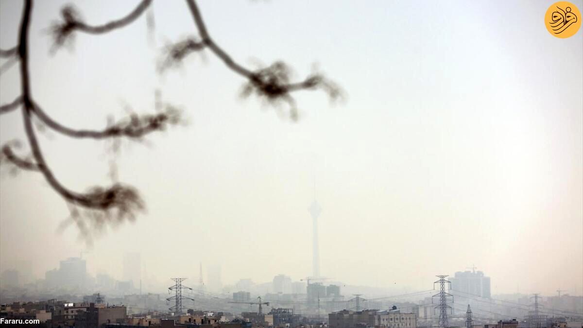 تصویری از وضعیت وخیم آلودگی هوای تهران
