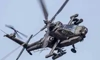 لحظات حمله هلی‌کوپتر آپاچی به حشدالشعبی