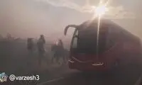 جو عجیب و فوق‌العاده هواداران اتلتیکو بیرون ورزشگاه