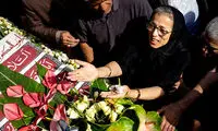 پیکر اکبر عبدی در قطعه هنرمندان آرام گرفت