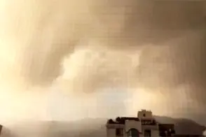ویدئوی طوفان و رعد و برق در تهران منتشر شد