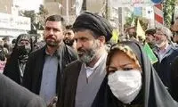 فرزندان رهبر انقلاب در راهپیمایی ۲۲ بهمن