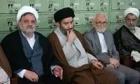حضور پسران رهبر شهید در مصلی تهران