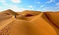 صحنه دیدنی از دل کویر مرکزی ایران
