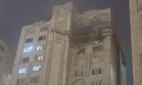 تصویر یک خانه در محلاتی  که هدف قرار گرفت