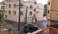 ببینید: تصاویر باورنکردنی از بارش تگرگ در قلب تبریز