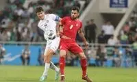  گل اول ایران به ازبکستان توسط سردار آزمون