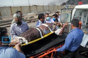 تصاویر تلخ و دلخراش از حادثه انفجار بندرعباس