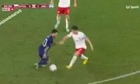 قهر کردن مسی با لواندوفسکی بعد از خطا!